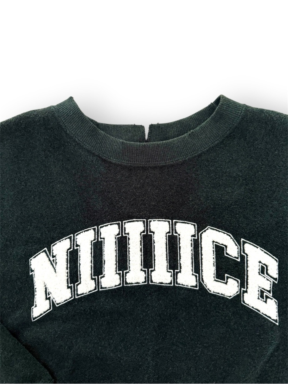 Aerie Chill Cozy Terry Cloth NIIIICE Pullover Sweatshirt Forest Green Medium NWT - Picture 4 of 10